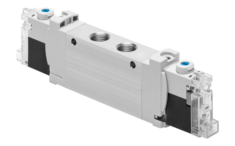 Electrically and pneumatically operated directional control valves