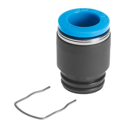 Steckverschraubung Steckpatrone, Polymer schwarz,
