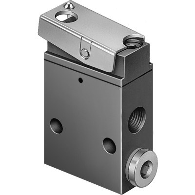 Pneumatic valve with G1/8 port, mechanically actua
