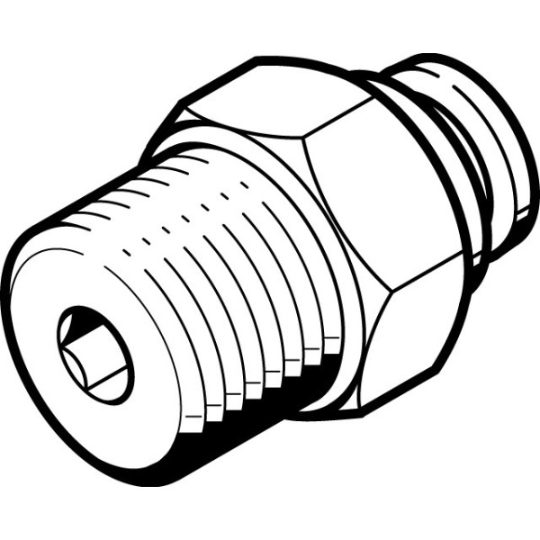 QB-10-32-UNF-5/32-U Steckverschraubung