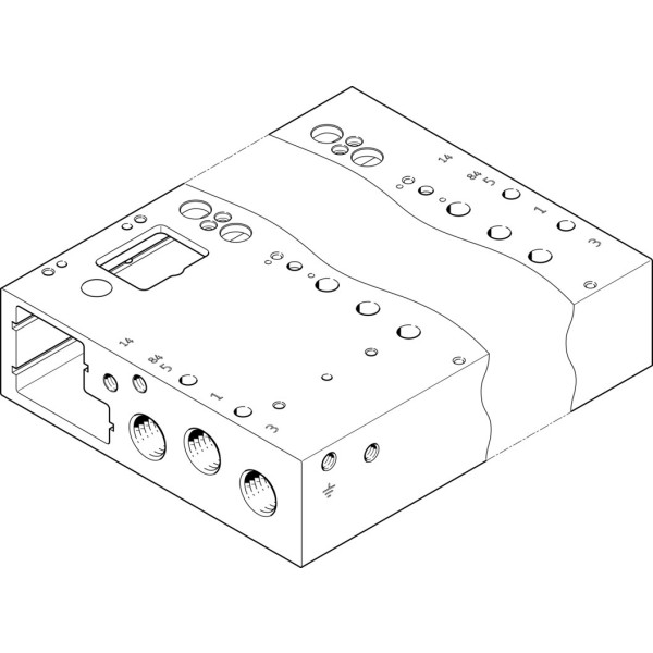 VABM-L1-14G-G14-24-M-GR Manifold rail