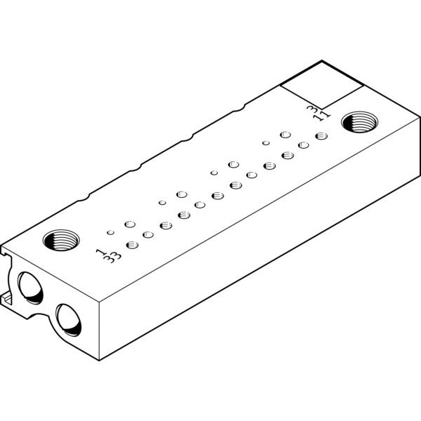 MHP1-PR10-3-PI-PCB Manifold block