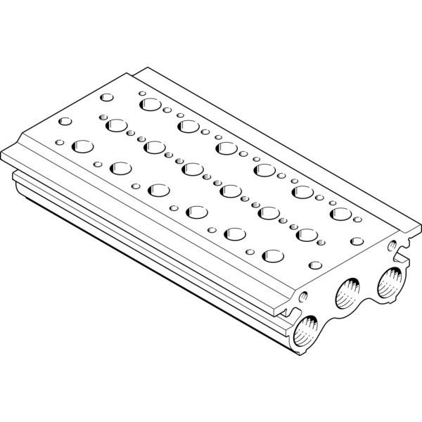 PRS-3/8-6-B Manifold block