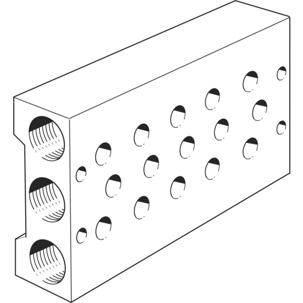 PRS-1/8-5-B Manifold block