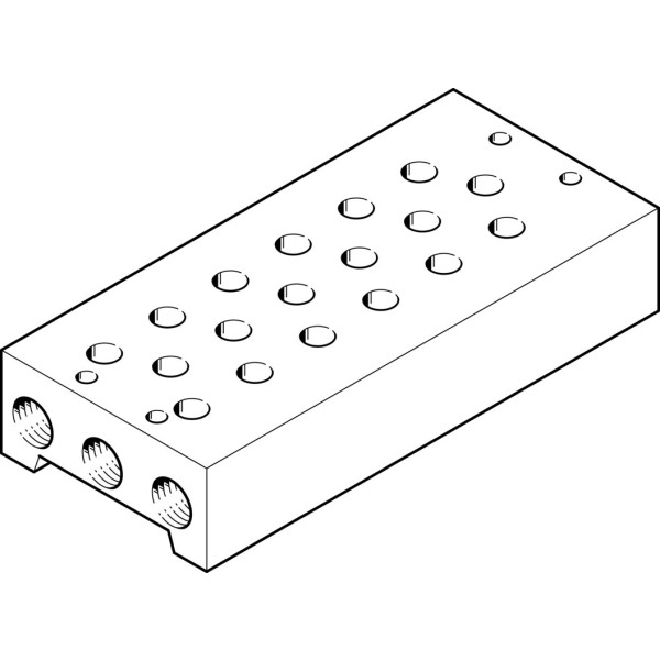 PRS-1/8-6-B Manifold block