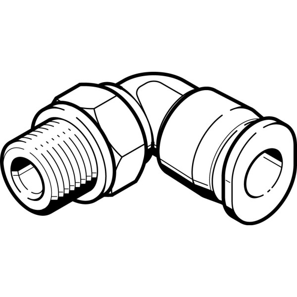 QBML-10-32-UNF-1/8-U L-Steckverschraubung