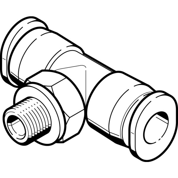 QBMT-10-32-UNF-1/8-U T-Steckverschraubung