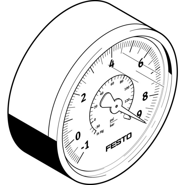 VAM-63-V1/9-R1/4-EN Vacuum gauge