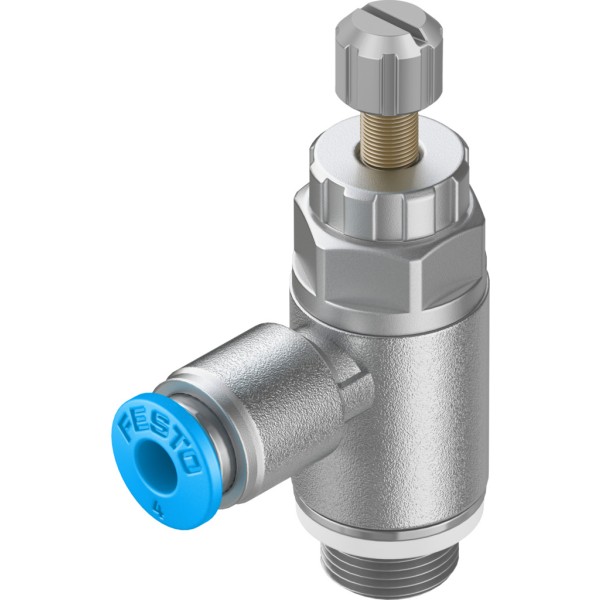 GRLA-1/8-QS-4-RS-D One-way flow control valve
