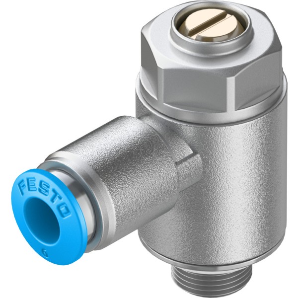 GRLA-1/8-QS-6-MF-D One-way flow control valve