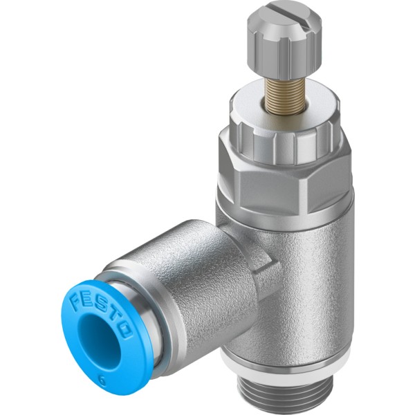 GRLA-1/8-QS-6-RS-D One-way flow control valve