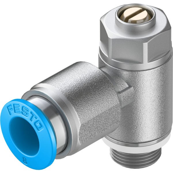 GRLA-1/8-QS-8-D One-way flow control valve