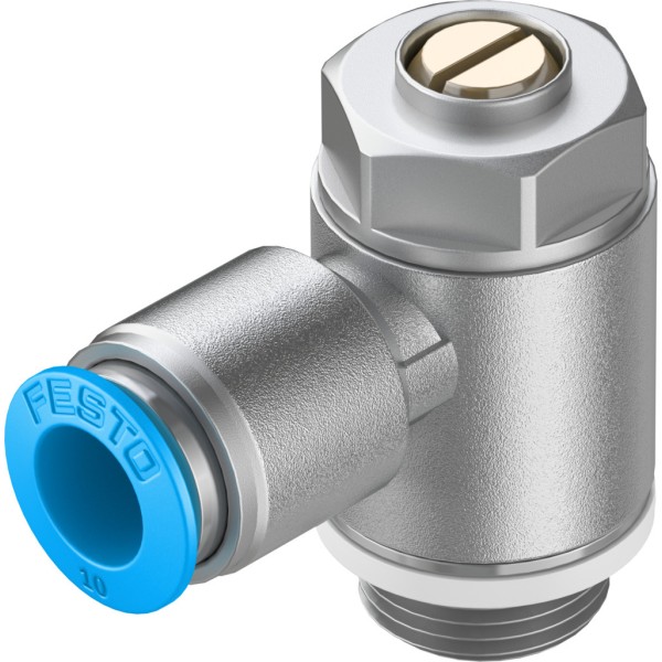 GRLA-3/8-QS-10-D One-way flow control valve