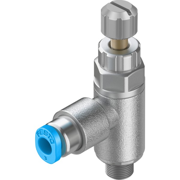 GRLA-M5-QS-3-RS-D One-way flow control valve