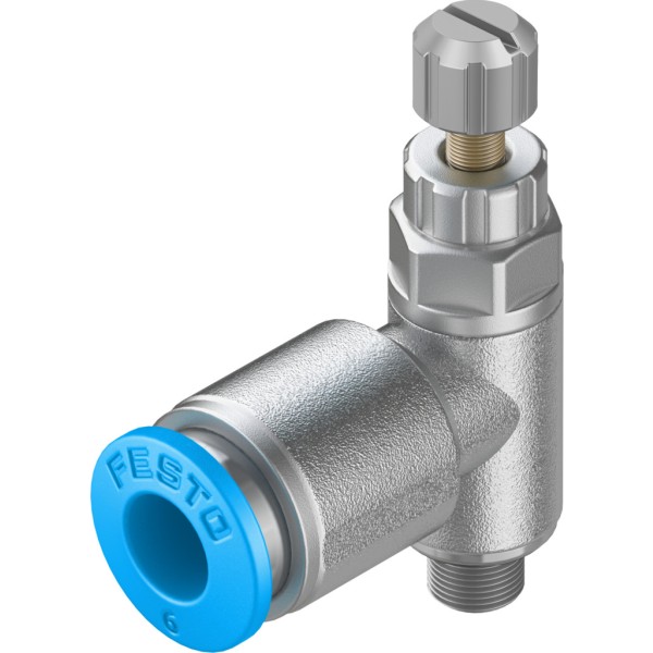 GRLA-M5-QS-6-RS-D One-way flow control valve