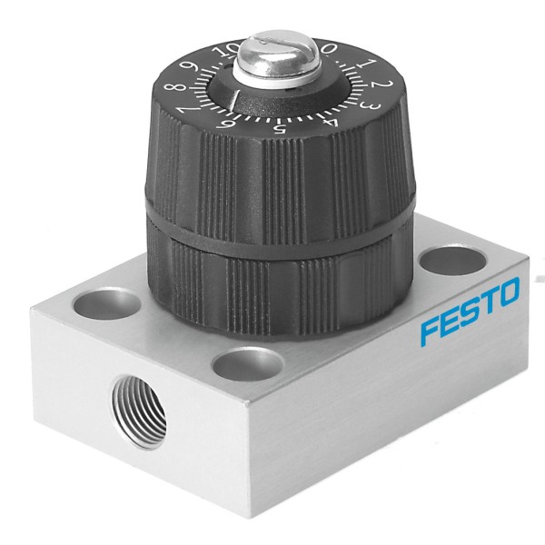 GRP-160-1/8-AL Precision one-way flow control valve
