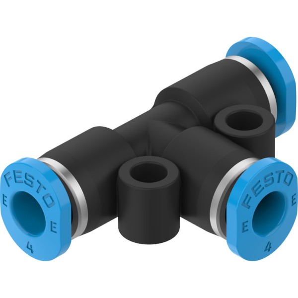 NPQE-T-Q4-E-F1A-P10 Push-in T-connector