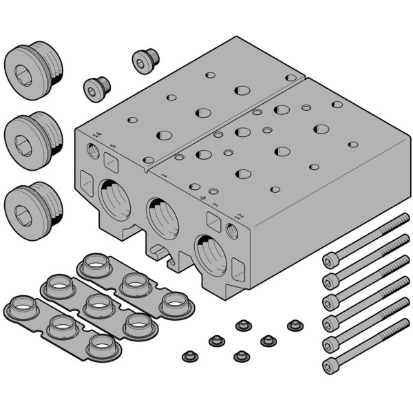 VABM-B10-30E-G34-10 Manifold block