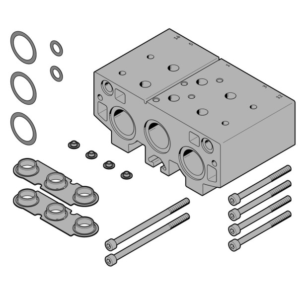 VABM-B10-30EEE-G34-2 Manifold block
