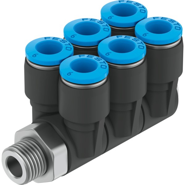 QSLV6-1/8-1/4-U Mehrfachverteiler