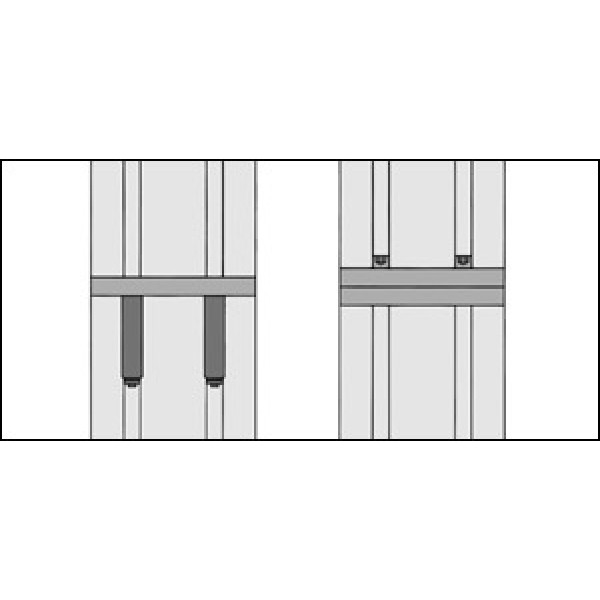 Adapterplatte 80x80, schwarz
