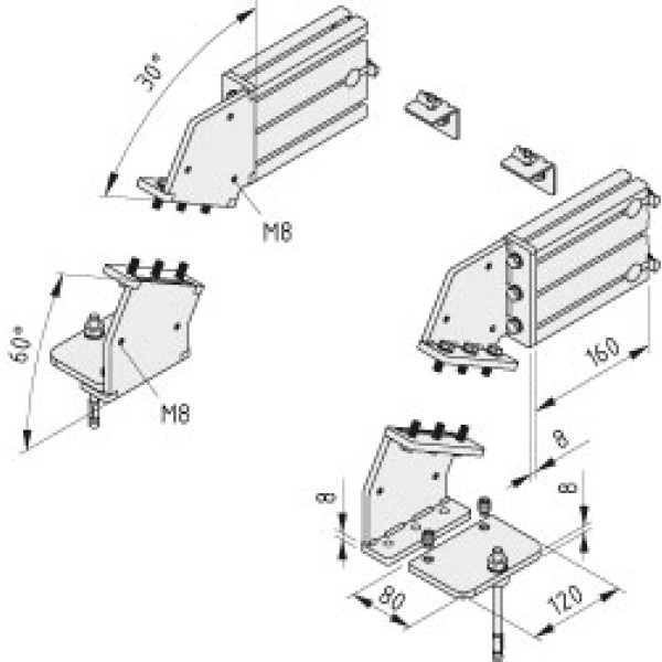 Treppen-Montagesatz BP 30°