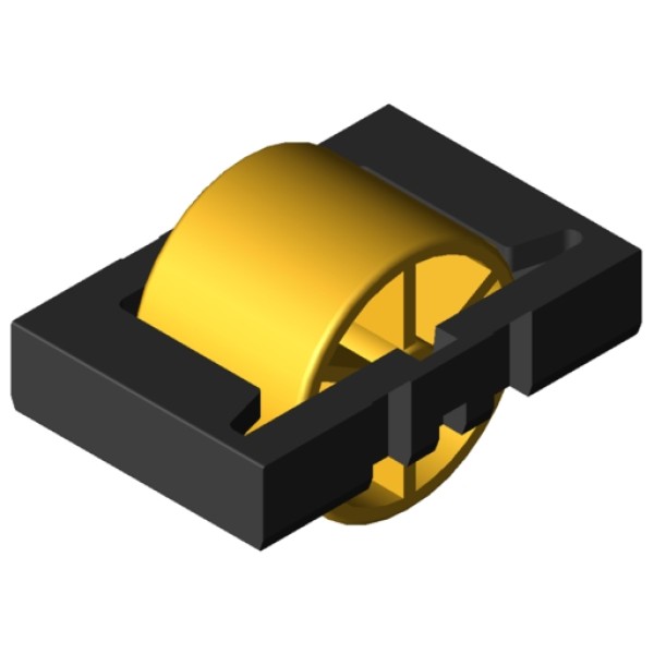 Castor Insert D30, signal yellow similar to RAL 1003