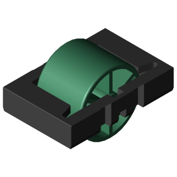 Castor Insert D30, signal green similar to RAL 6032