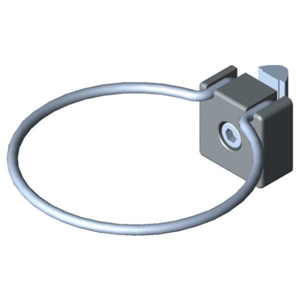 Halter 8 D80, grau ähnlich RAL 7042