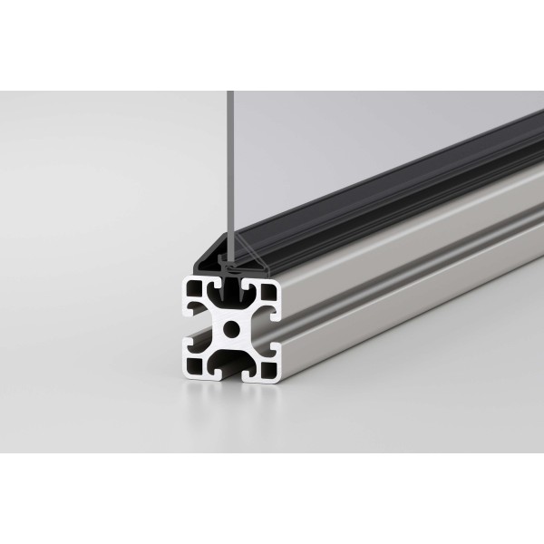 Einfassleiste 8 K ESD, schwarz ähnlich RAL 9005