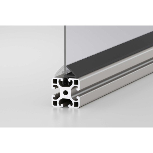 Einfassleiste 8 K 4-5mm ESD, schwarz ähnlich RAL 9005