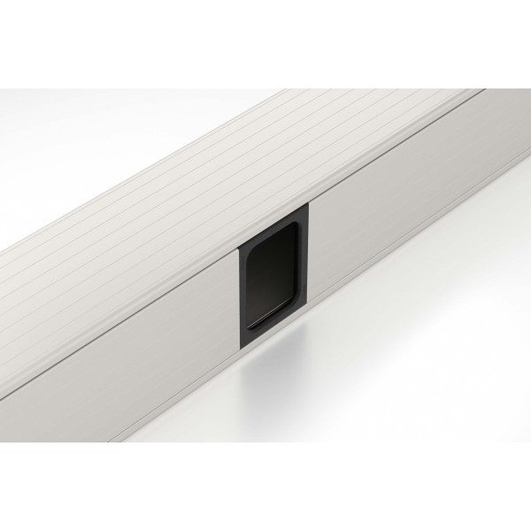 Durchführung Wand 120-80, schwarz