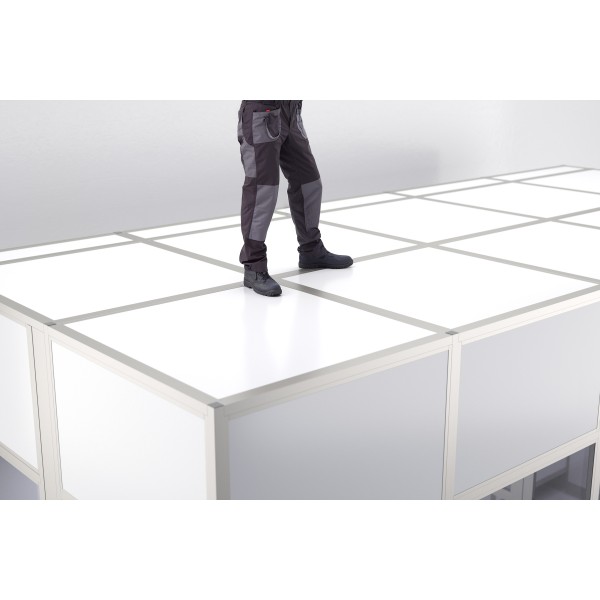 Einfasssystem, Deckenleiste X 8 Al, natur