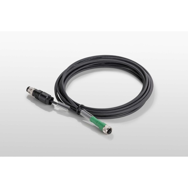 Anschlussstecker M12 4P Stecker A-kodiert, schwarz