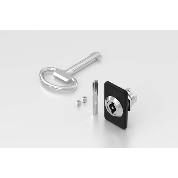 Locking System 5, Double-Beard Lock with escutcheon, left-hand application