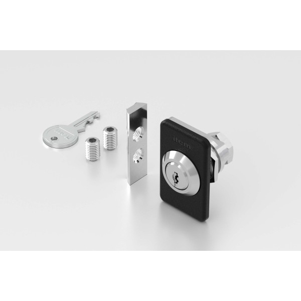 Locking System 8, Cylinder Lock with escutcheon, left-hand application
