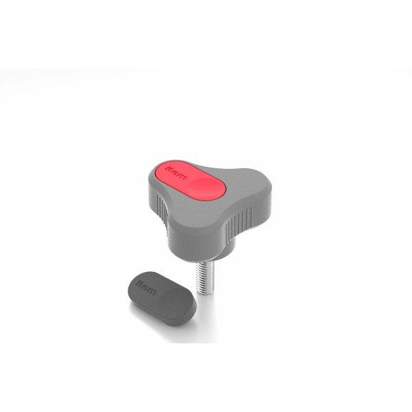 Dreisternschraube Pi D44 M6x20 PA, grau