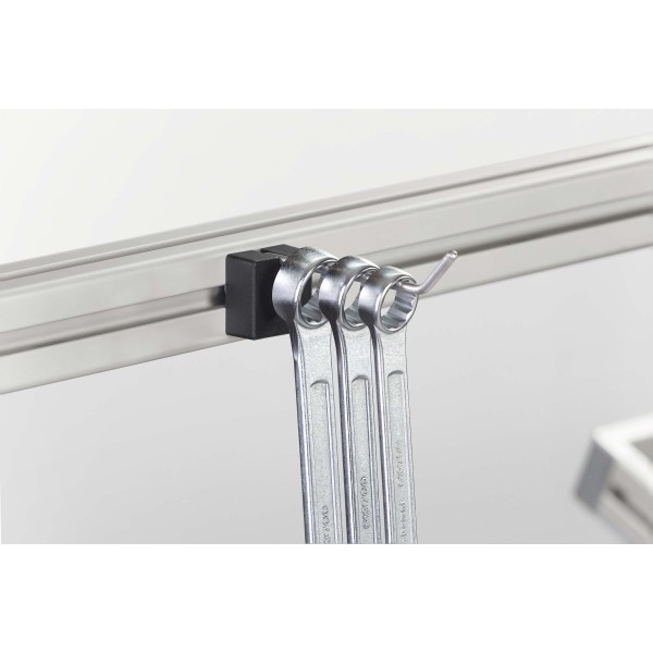 Single Hook 8 80x20, black similar to RAL 9005