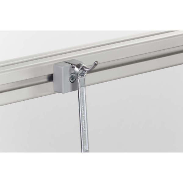 Single Hook 8 40x20, grey similar to RAL 7042
