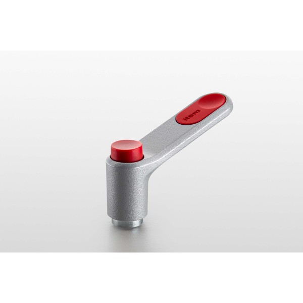 Clamp Lever Pi 50 M6, white aluminium, similar to RAL 9006