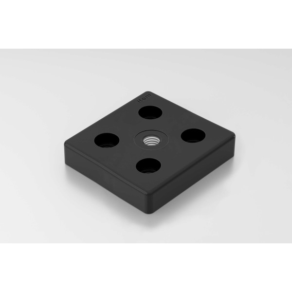 Base Plate 8 80x80, M12, black