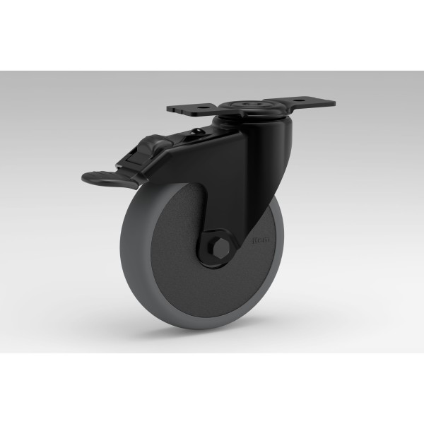 Lenkrolle D125 Doppelfeststeller 120x40