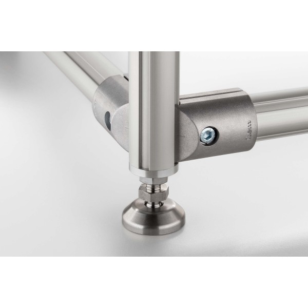Stellfuß D40, M10x80, rostfrei