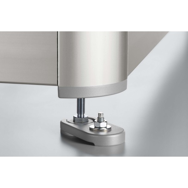 Klemmlasche D60, weißaluminium ähnlich RAL 9006