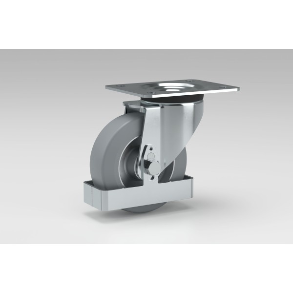 Castor D125 PU swivel 140x110 FS ESD