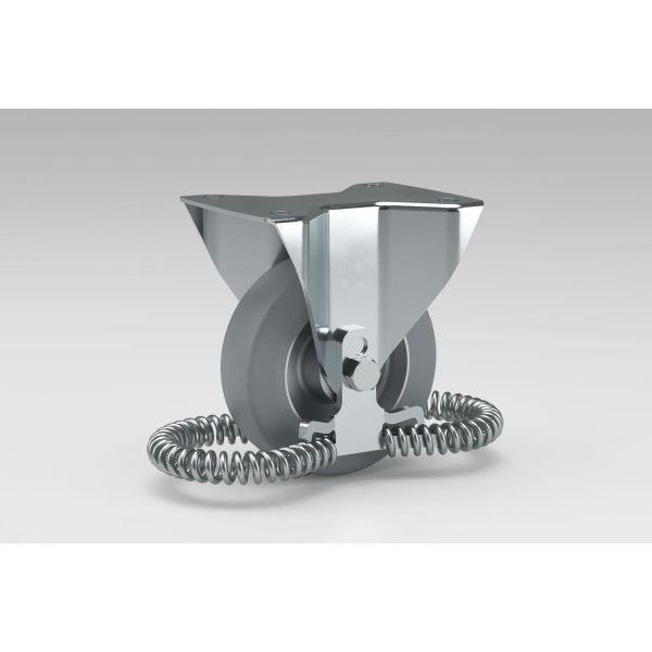 Bockrolle D125 PU 140x110 FG ESD