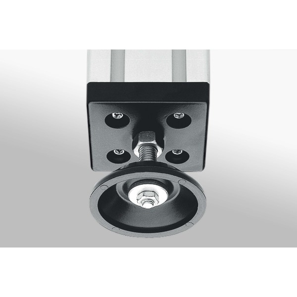 Stellfuß D60, M10x75, schwarz