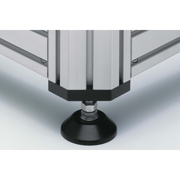 Base Plate 8 80x80-45°, M16, black