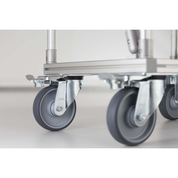 Befestigungssatz 8 für Lenk-/Bockrolle 140x110