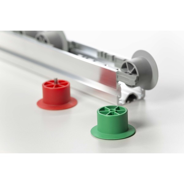 Rolle D30-23 mit Bordscheibe, signalgrün ähnlich RAL 6032